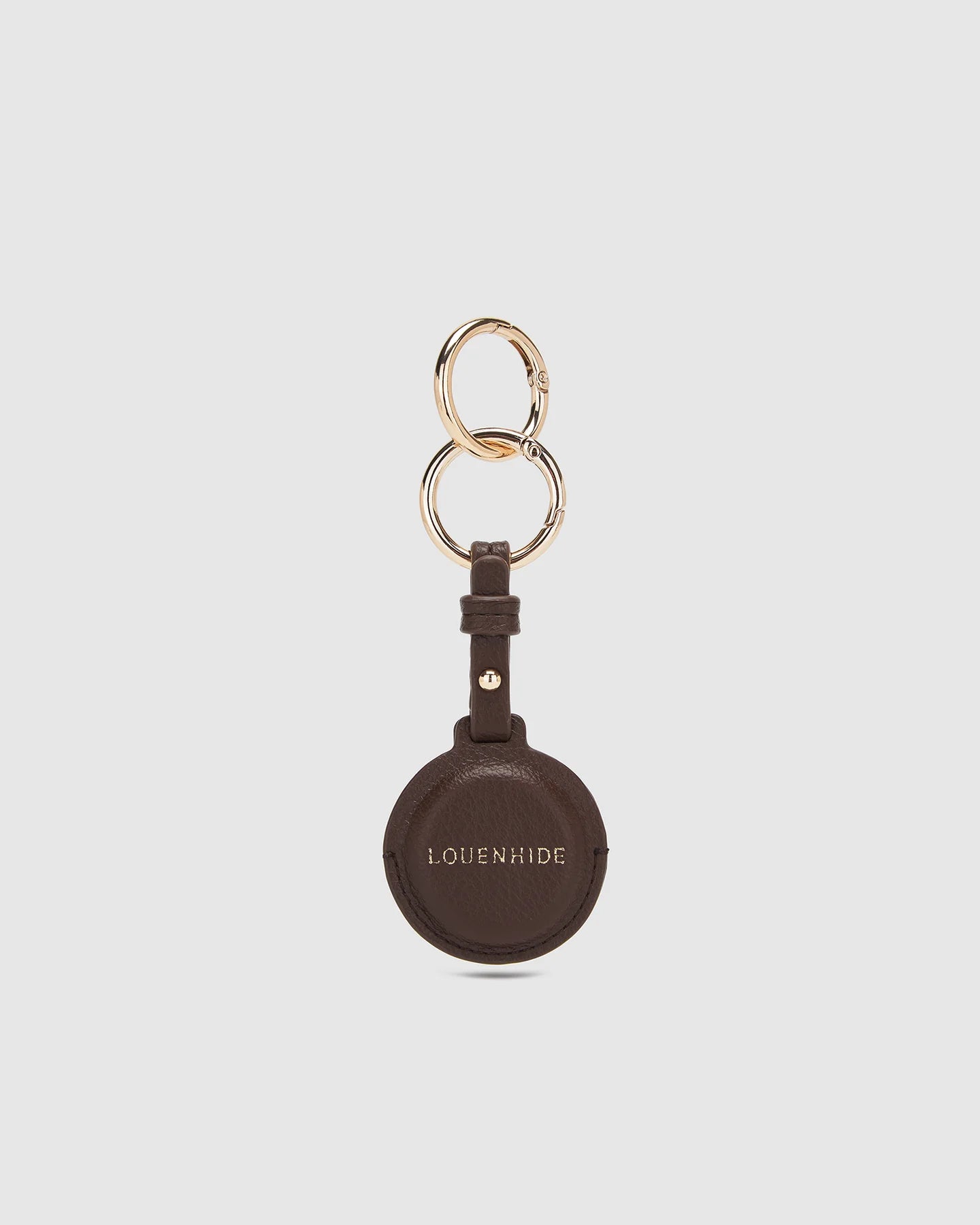 LOUENHIDE OPAL AIRTAG CASE - CHOCOLATE