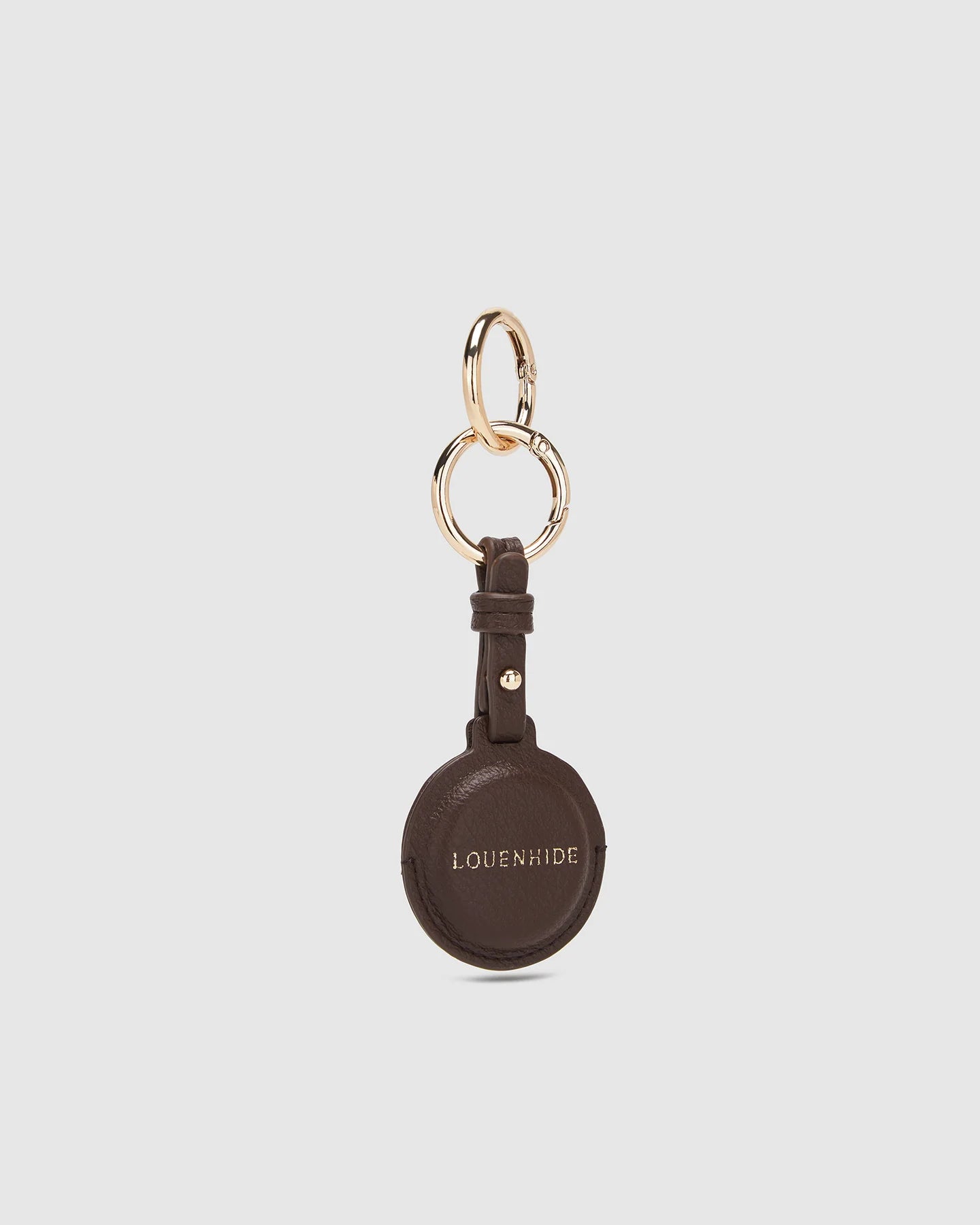 LOUENHIDE OPAL AIRTAG CASE - CHOCOLATE