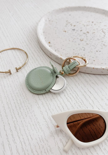 LOUENHIDE OPAL AIRTAG CASE - SAGE GREEN