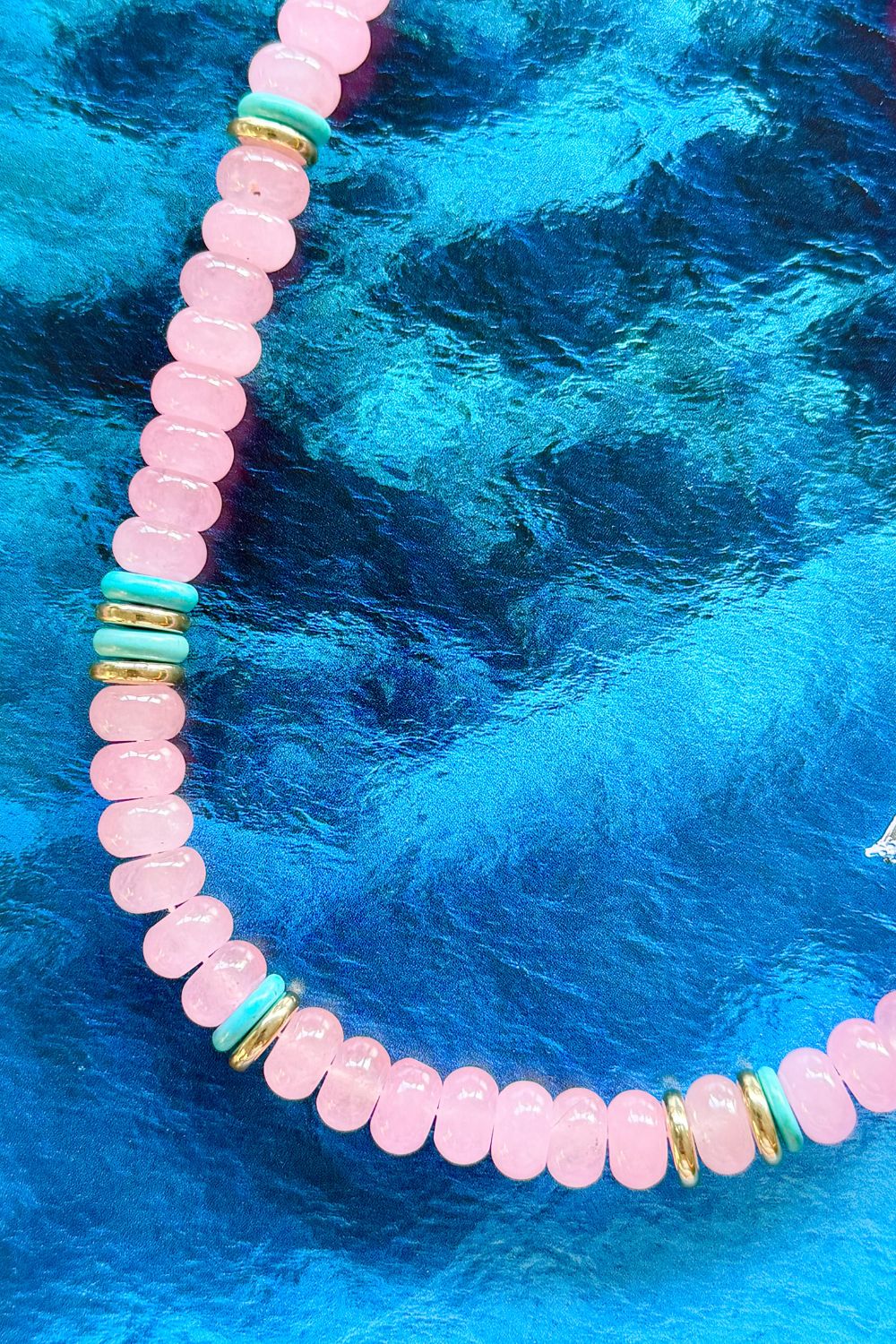 MOSK MELBOURNE ROSE RIVIERA NECKLACE - PINK