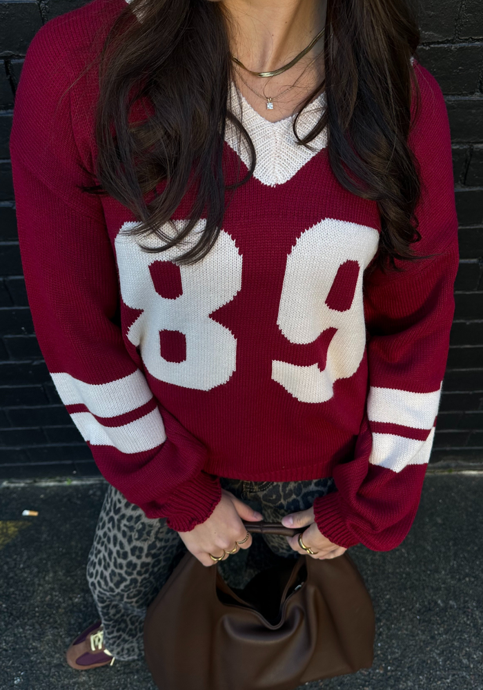 89 JERSEY KNIT - BURGUNDY