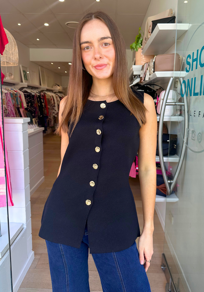 DANIA VEST - BLACK