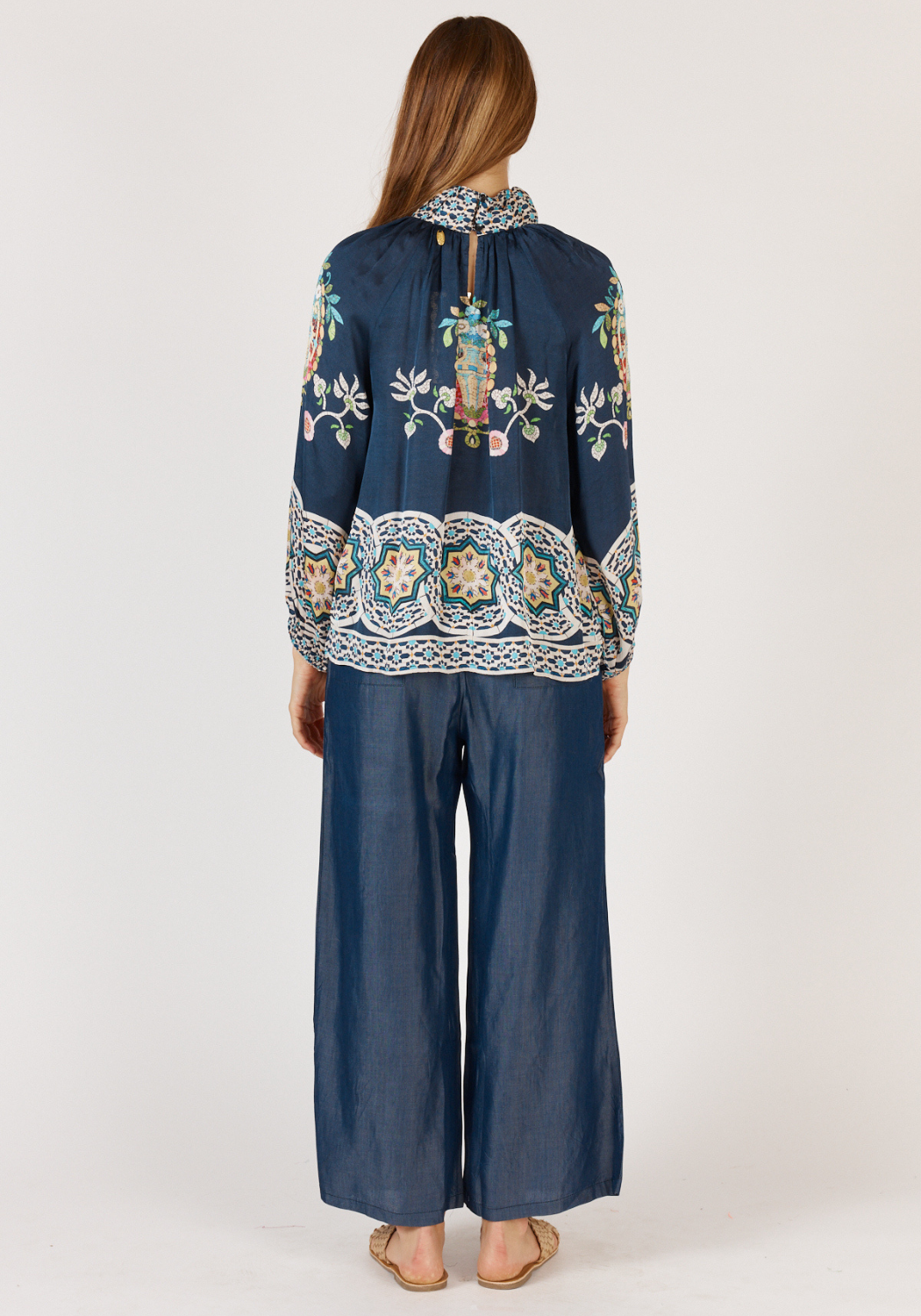RUBYYAYA GARCIA SHIRT  - NAVY