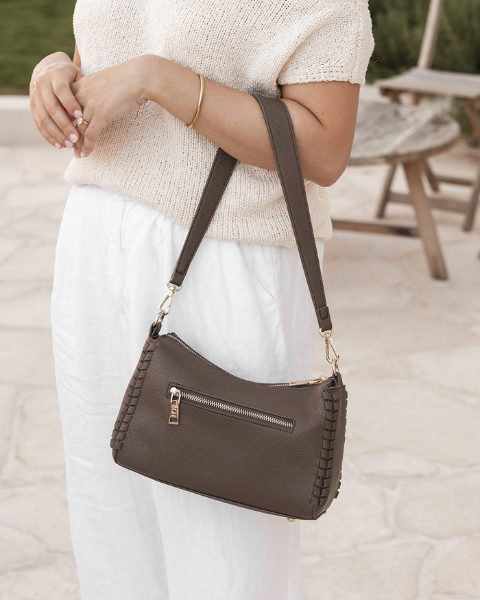 Load image into Gallery viewer, LOUENHIDE DANA SHOULDER BAG - MOCHA
