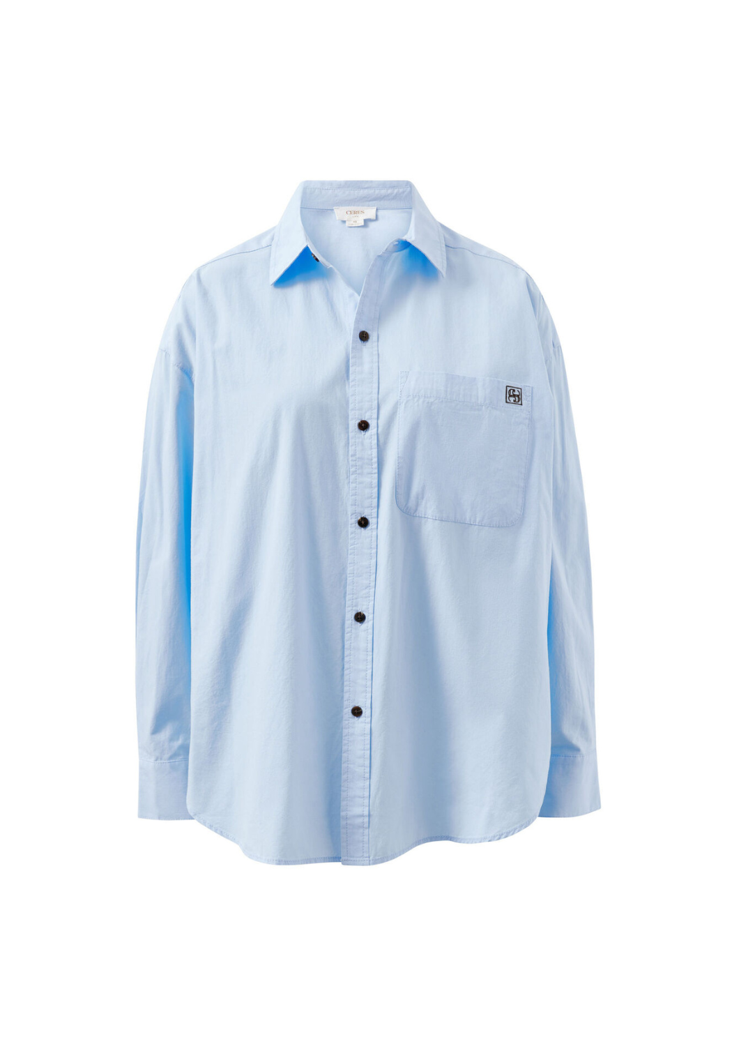 CERES LIFE PETA OVERSIZED SHIRT - CHINA BLUE