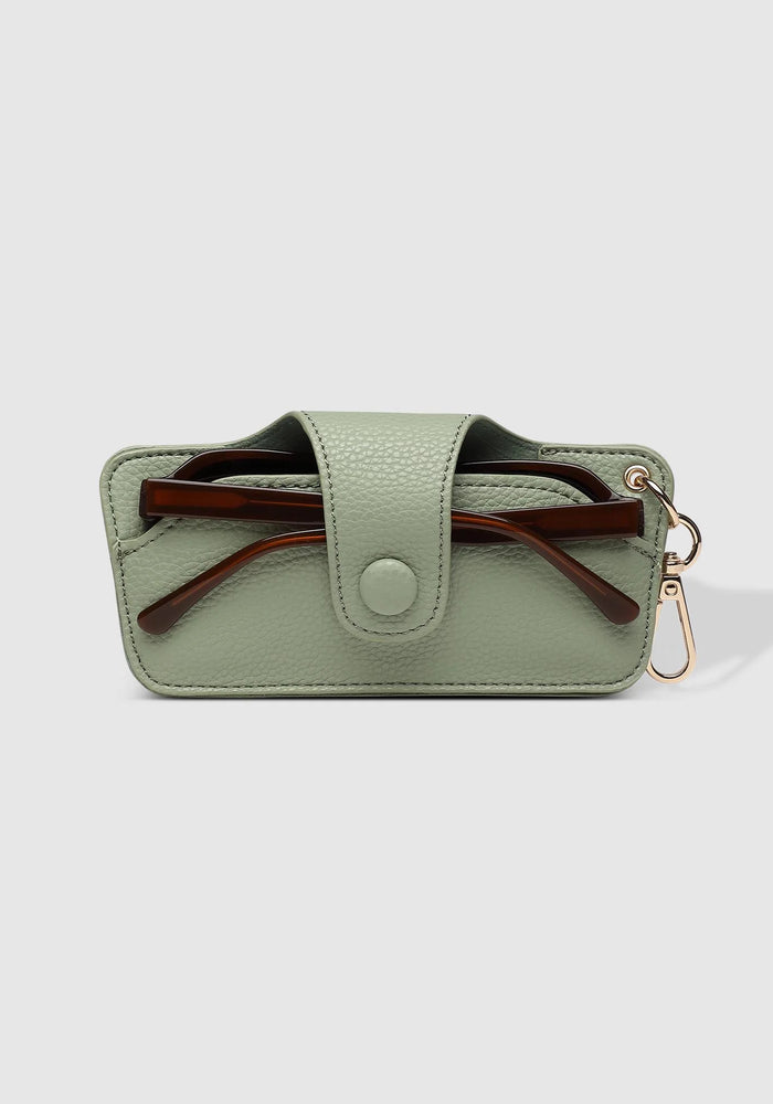 LOUENHIDE SKITTLE SUNGLASS CASE - SAGE GREEN