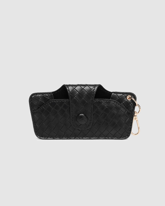 LOUENHIDE SKITTLE SUNGLASS CASE - WOVEN BLACK