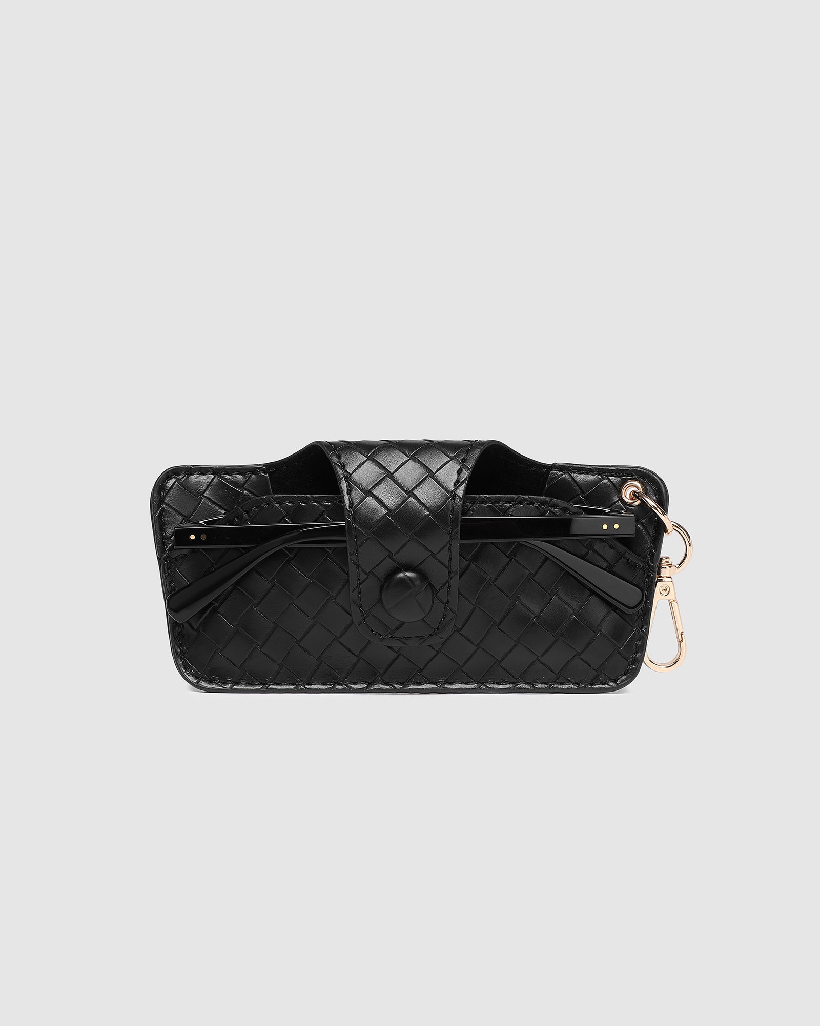 LOUENHIDE SKITTLE SUNGLASS CASE - WOVEN BLACK