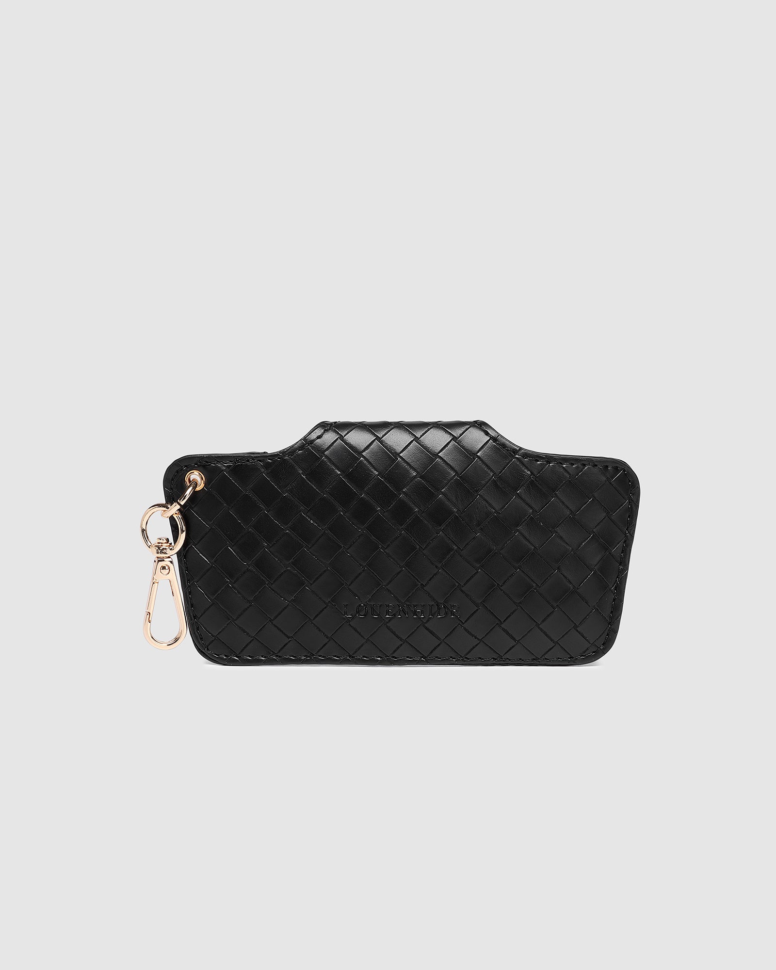 LOUENHIDE SKITTLE SUNGLASS CASE - WOVEN BLACK