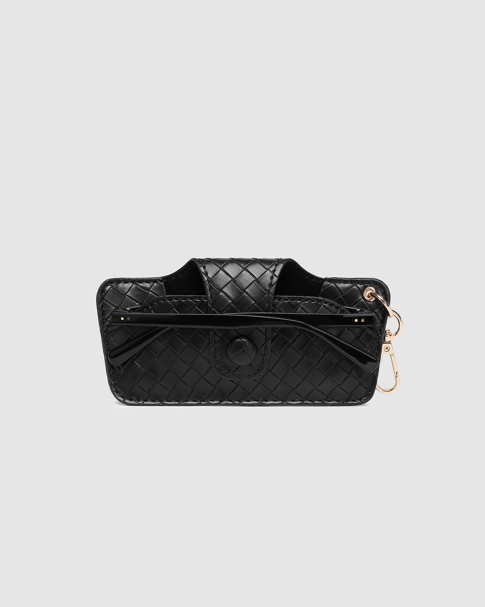 LOUENHIDE SKITTLE SUNGLASS CASE - WOVEN BLACK