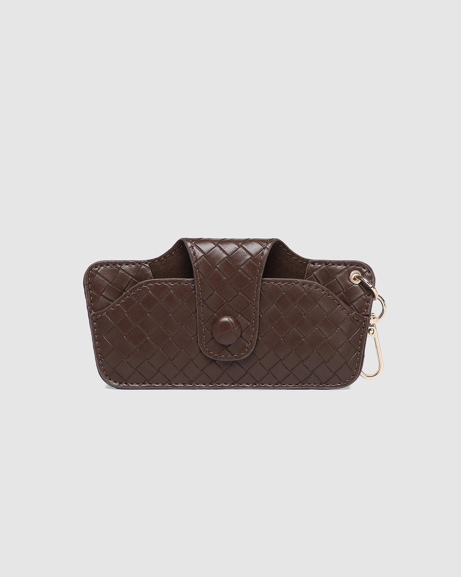 LOUENHIDE SKITTLE SUNGLASS CASE - WOVEN CHOCOLATE
