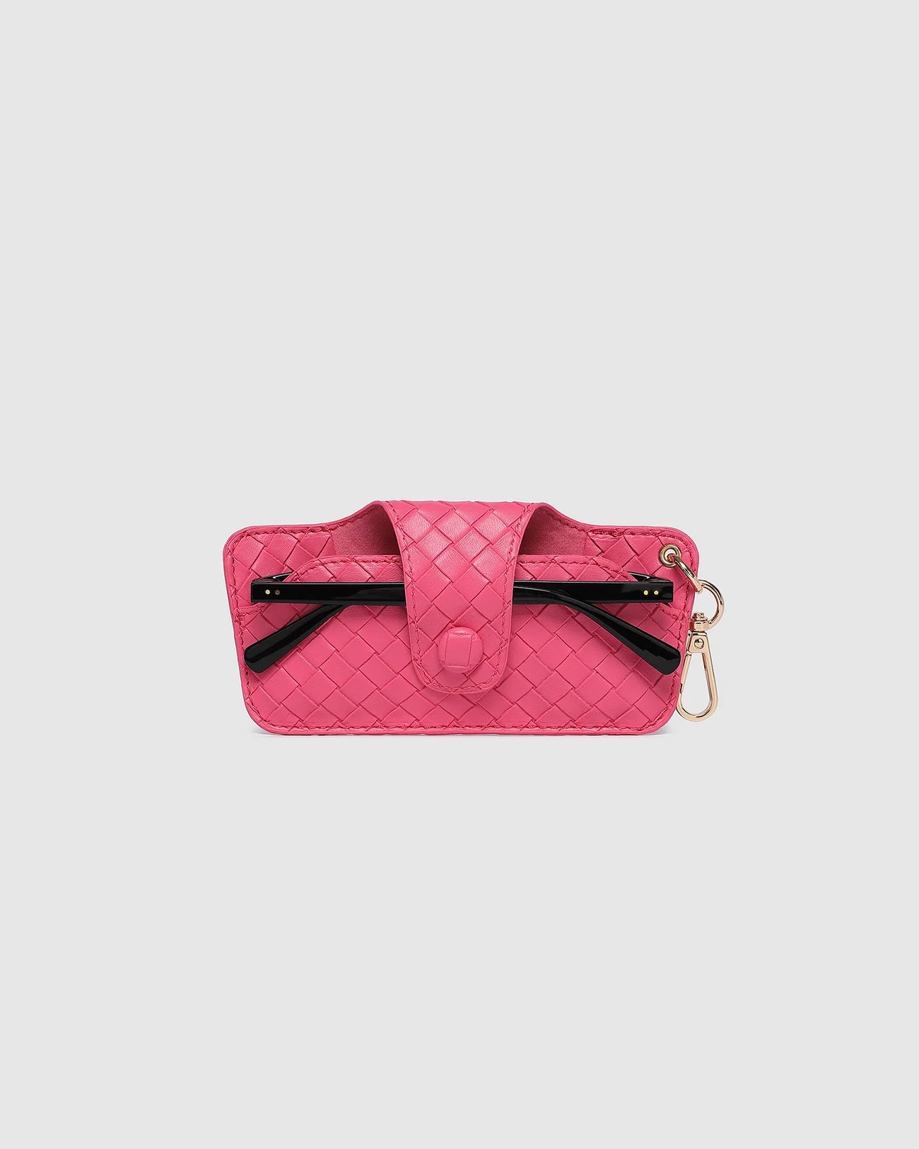 LOUENHIDE SKITTLE SUNGLASS CASE - WOVEN HOT PINK