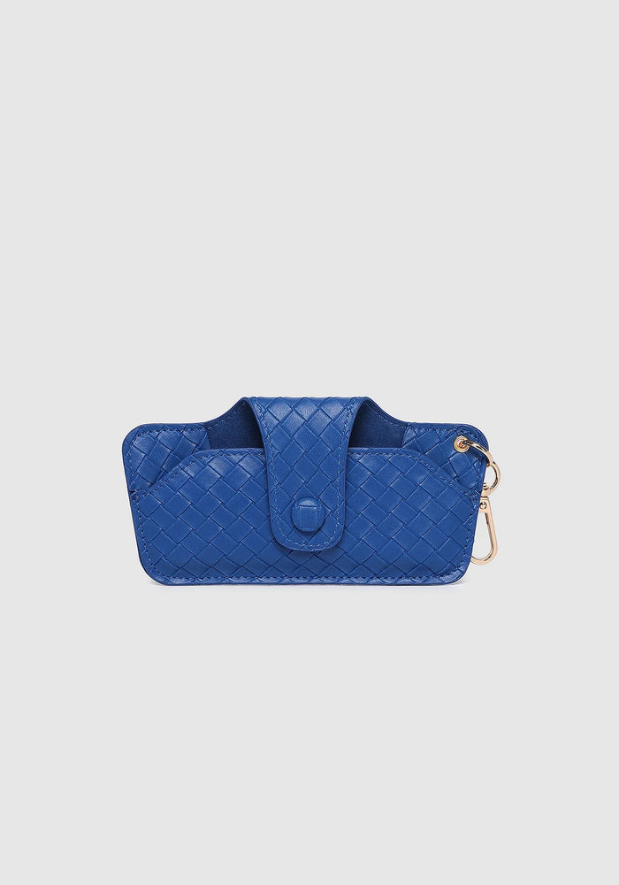 LOUENHIDE SKITTLE SUNGLASS CASE - WOVEN OCEAN BLUE