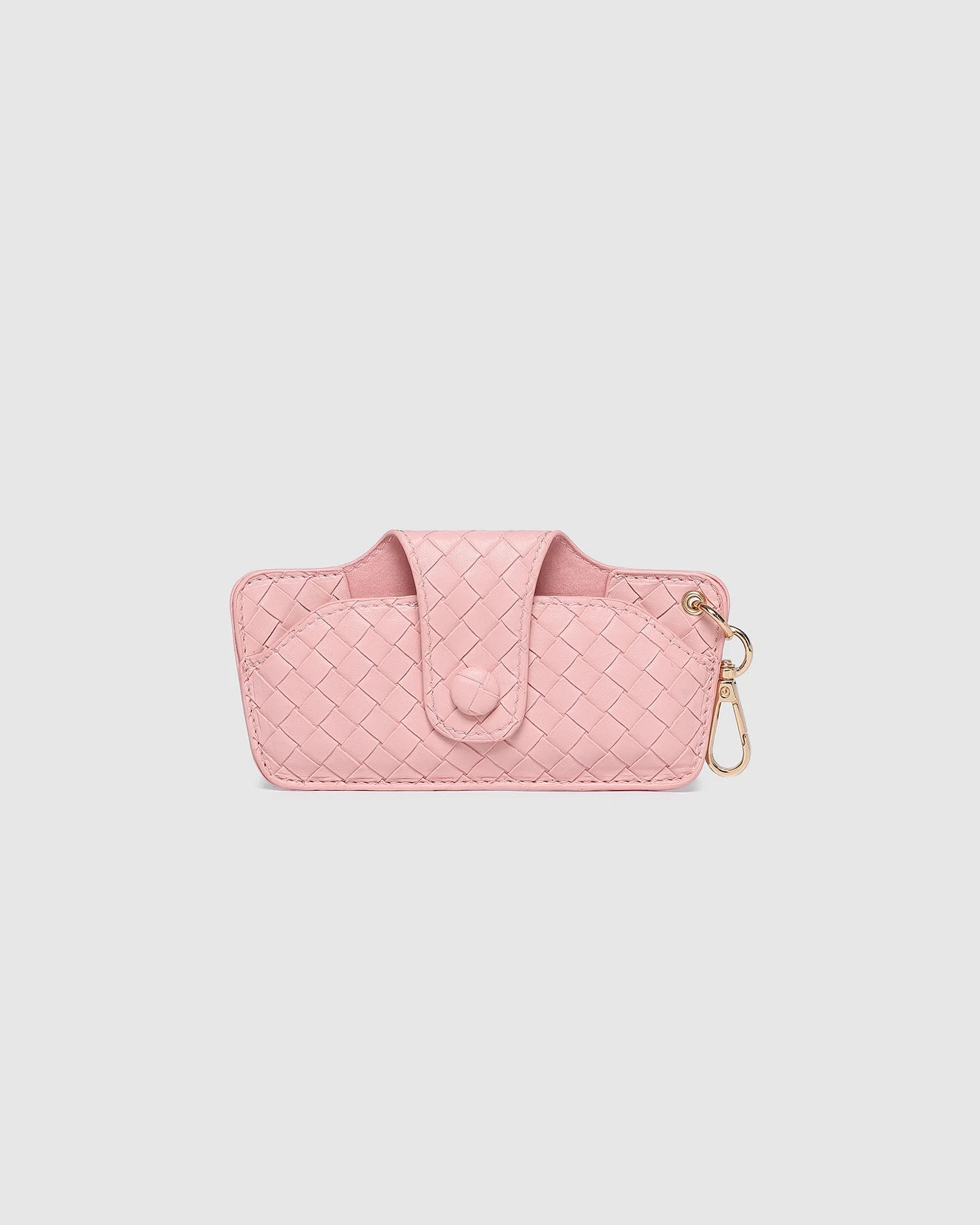 LOUENHIDE SKITTLE SUNGLASS CASE - WOVEN PASTEL PINK