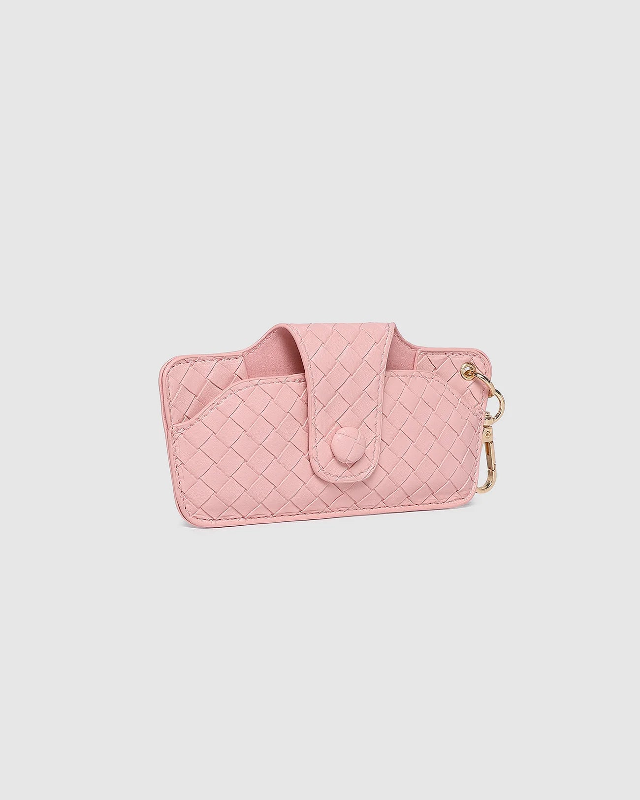 LOUENHIDE SKITTLE SUNGLASS CASE - WOVEN PASTEL PINK