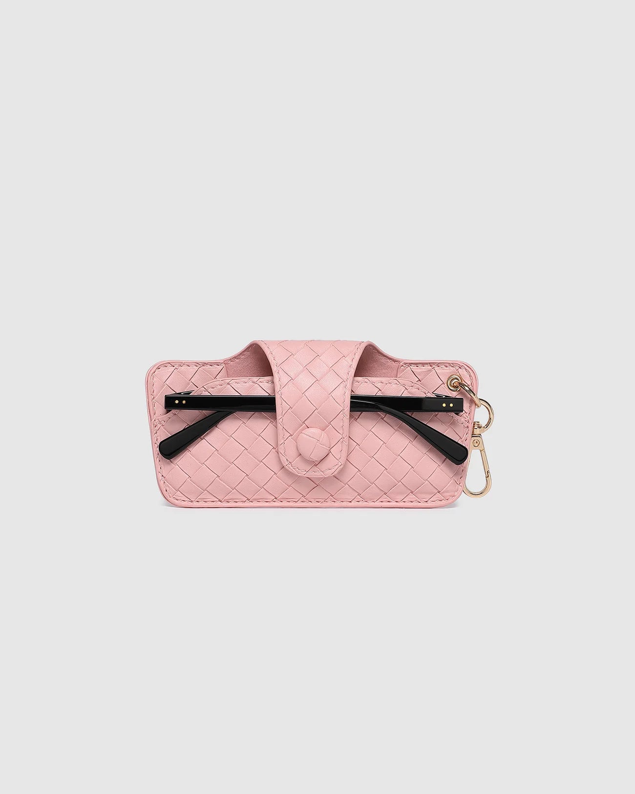 LOUENHIDE SKITTLE SUNGLASS CASE - WOVEN PASTEL PINK