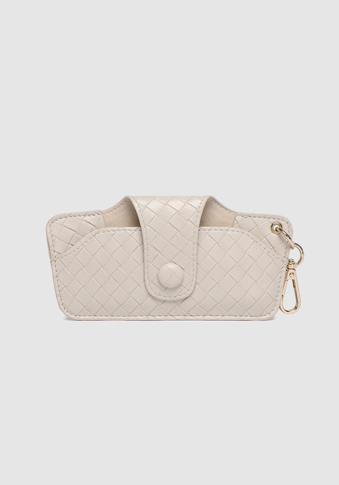 LOUENHIDE SKITTLE SUNGLASS CASE - WOVEN VANILLA