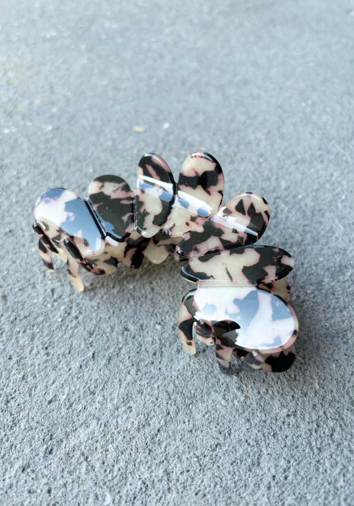 BUBBLE HAIR CLAW CLIP - LIGHT TORT