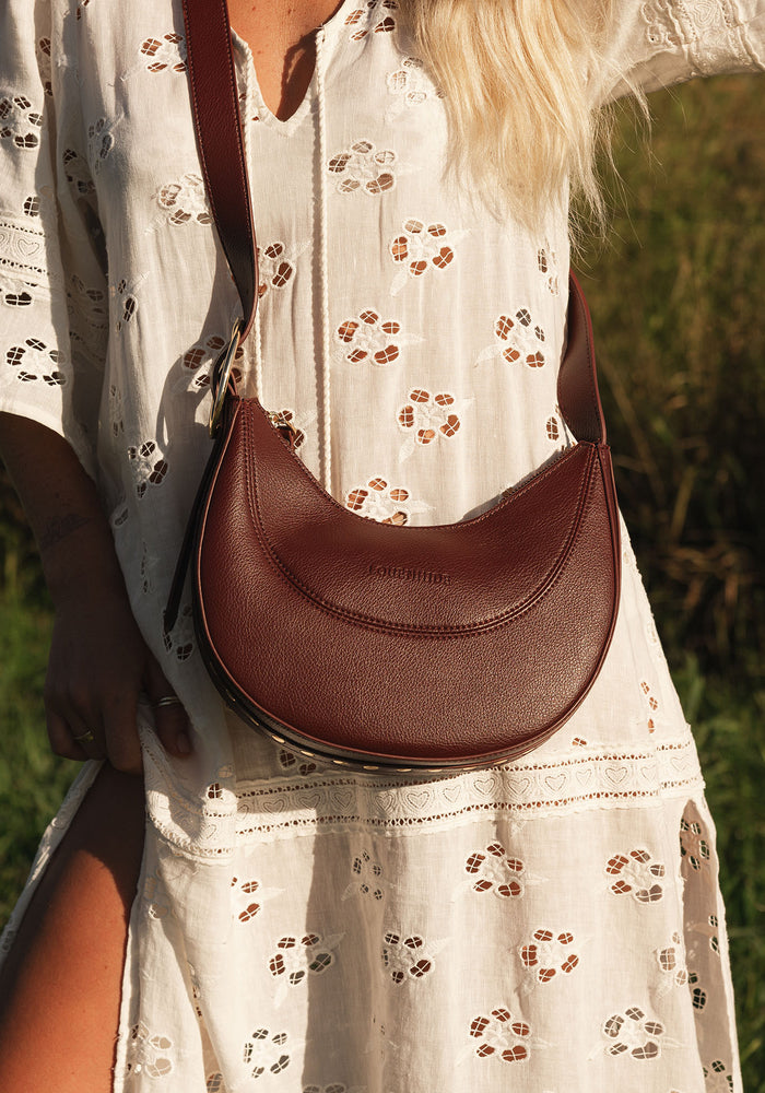 LOUENHIDE LANE CROSSBODY BAG - BURGUNDY