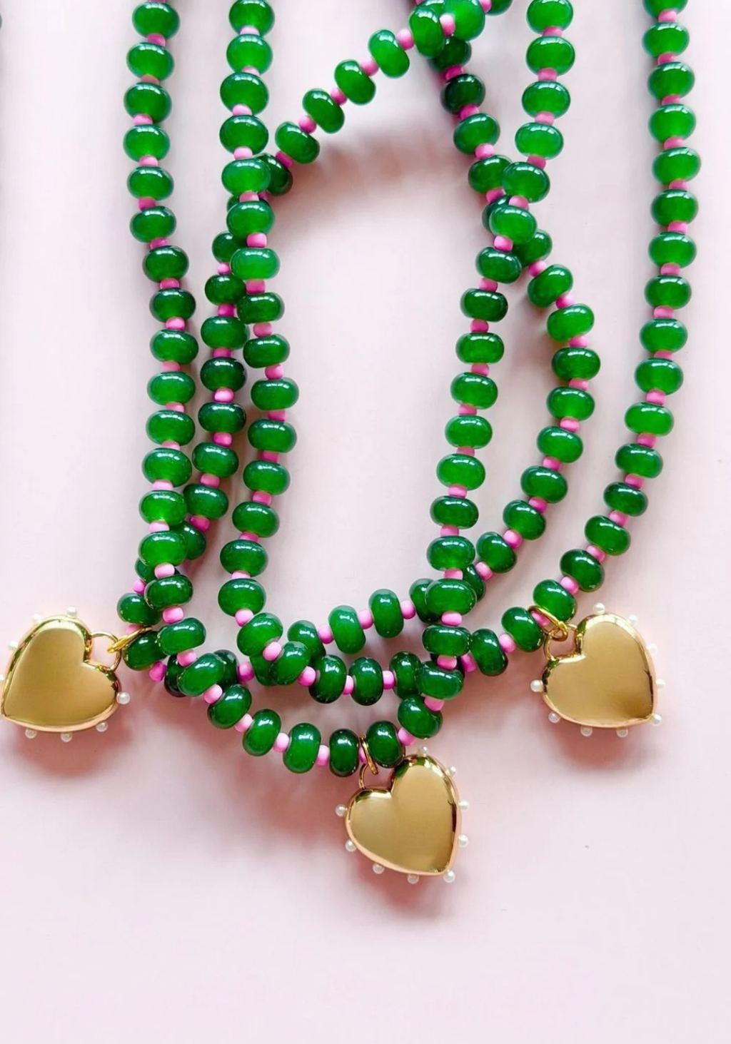 MOSK MELBOURNE GEM NECKLACE - EMERALD
