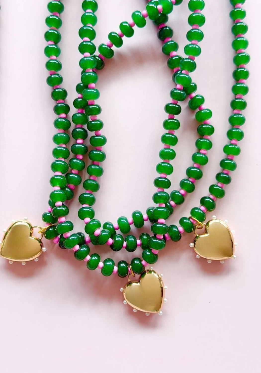 MOSK MELBOURNE GEM NECKLACE - EMERALD