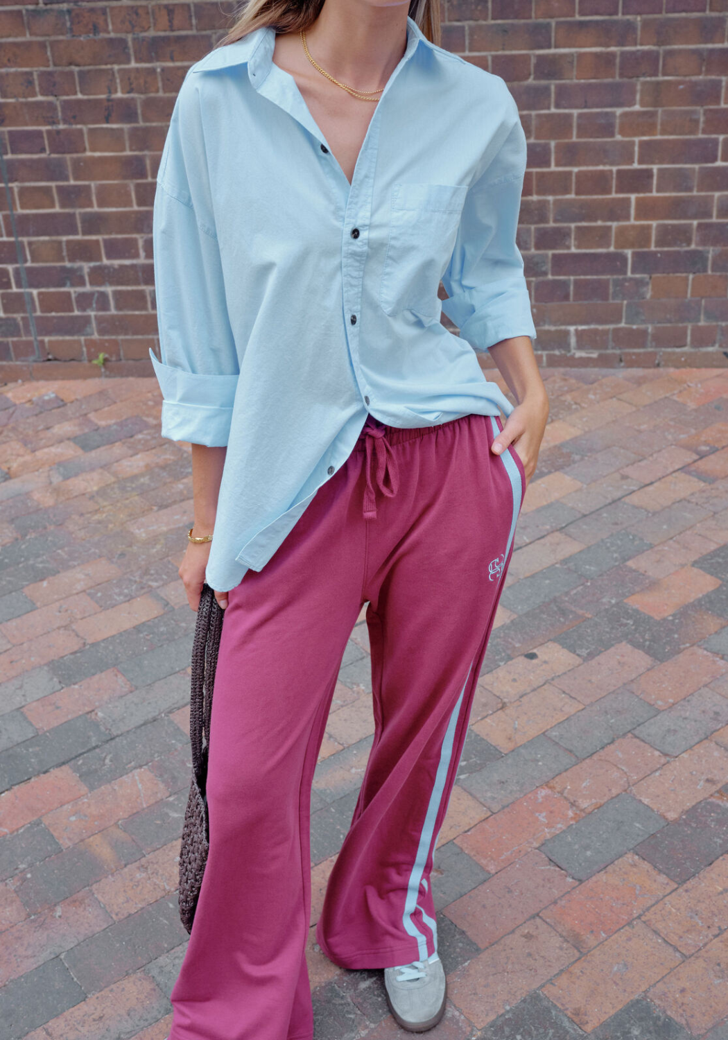 CERES LIFE PETA OVERSIZED SHIRT - CHINA BLUE