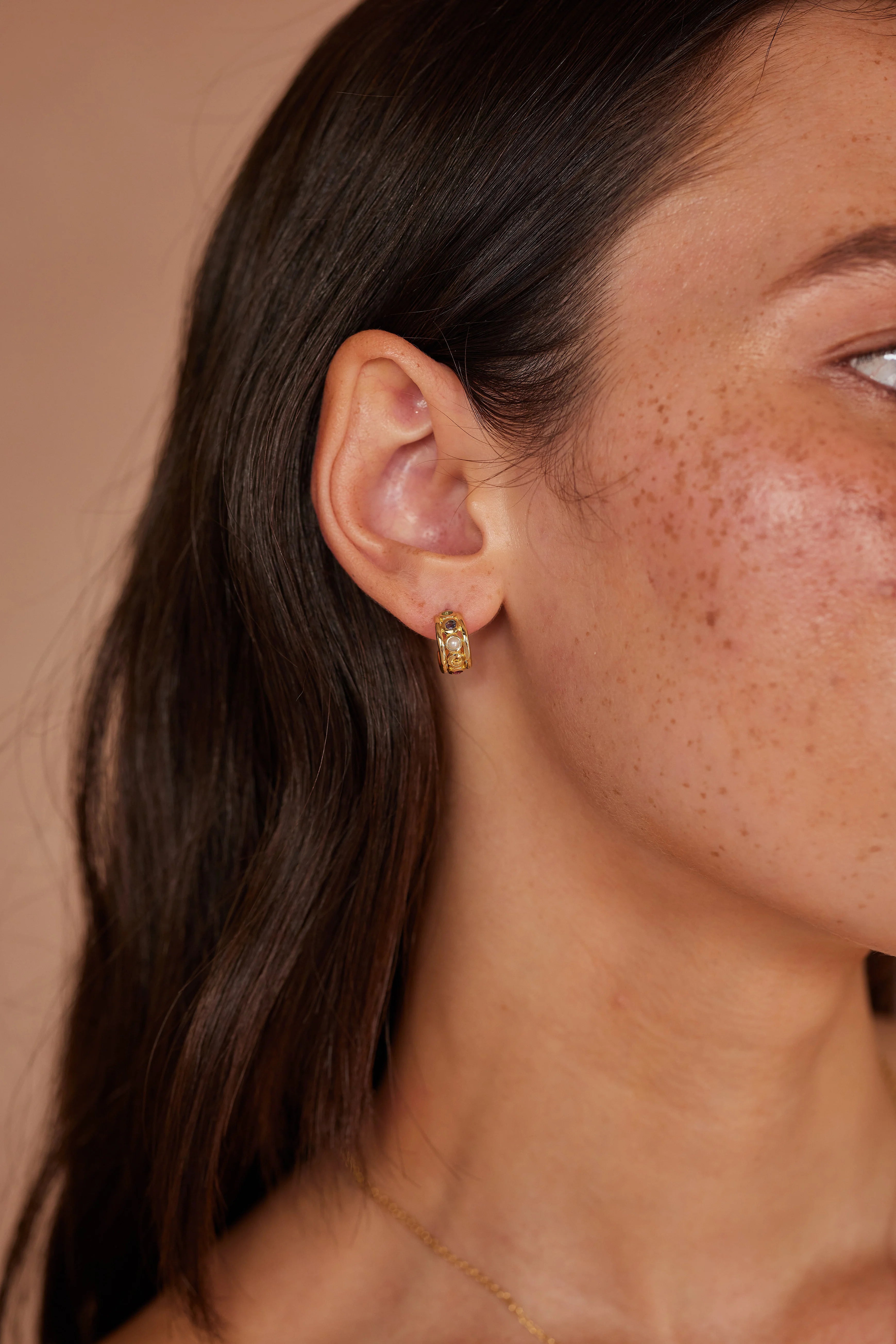 TONI MAY OLYMPIA MULTI HOOPS - GOLD