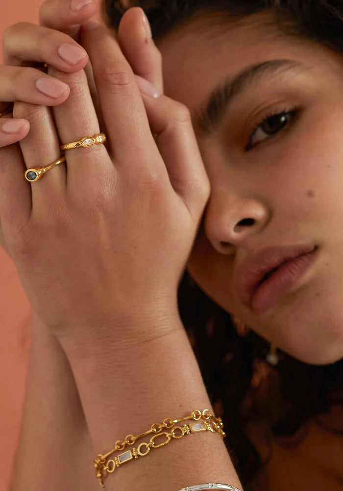 TONI MAY TILLY RING - TOPAZ/GOLD