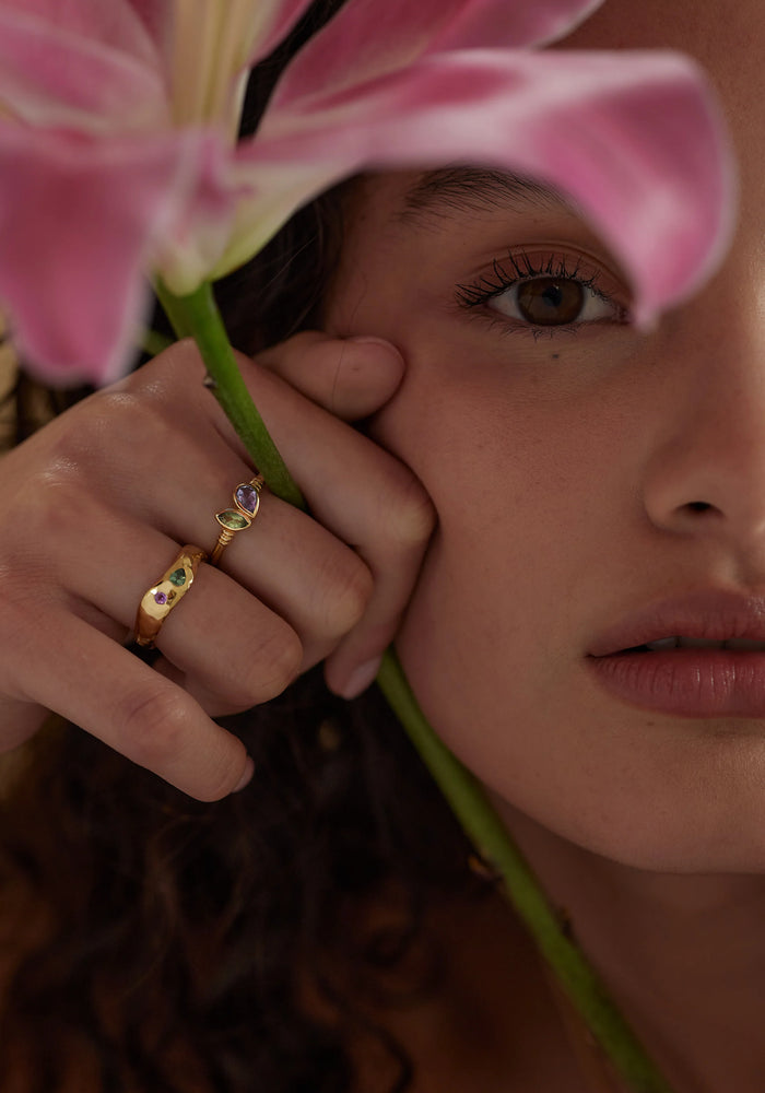 TONI MAY WILLA RING - APATITE/GOLD