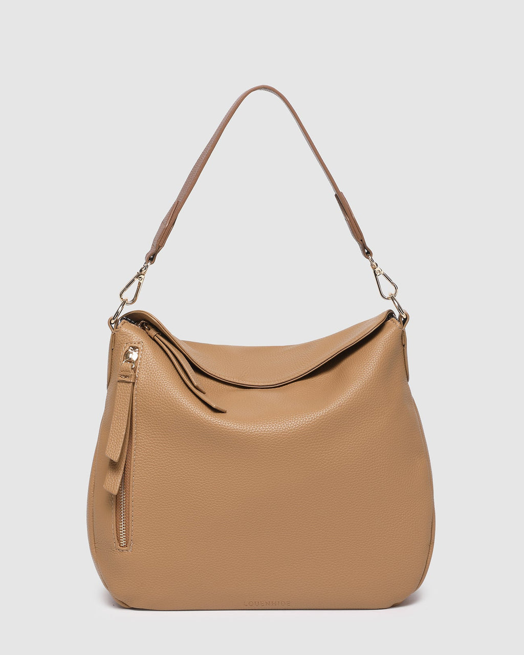 LOUENHIDE NADIA SHOULDER BAG - CAMEL