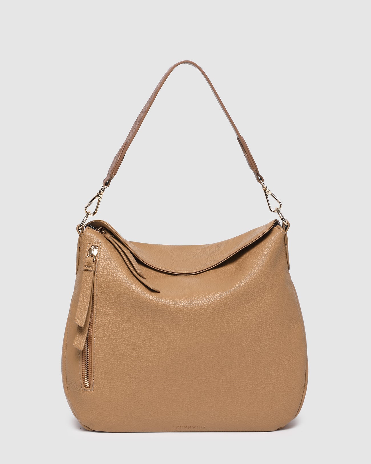 LOUENHIDE NADIA SHOULDER BAG - CAMEL