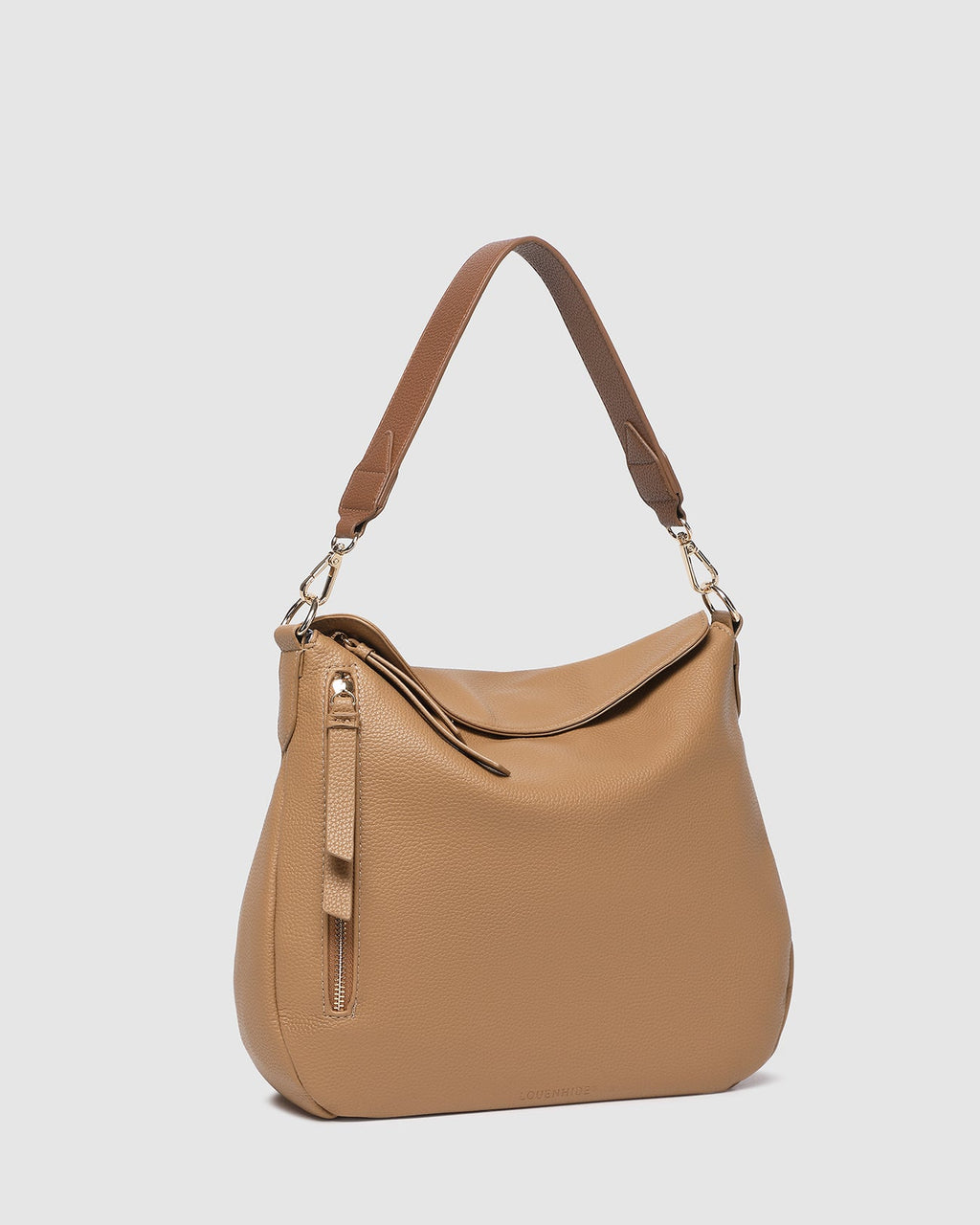 LOUENHIDE NADIA SHOULDER BAG - CAMEL