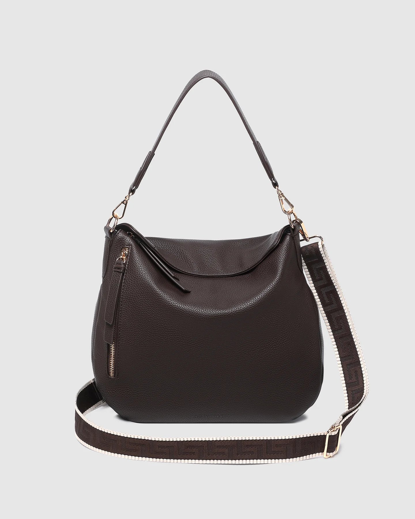 LOUENHIDE NADIA SHOULDER BAG - CHOCOLATE