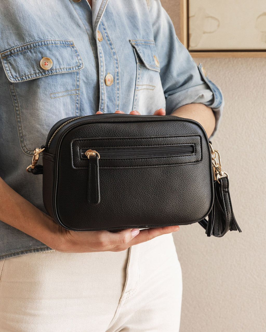 LOUENHIDE JACINTA GIA CROSSBODY BAG - BLACK