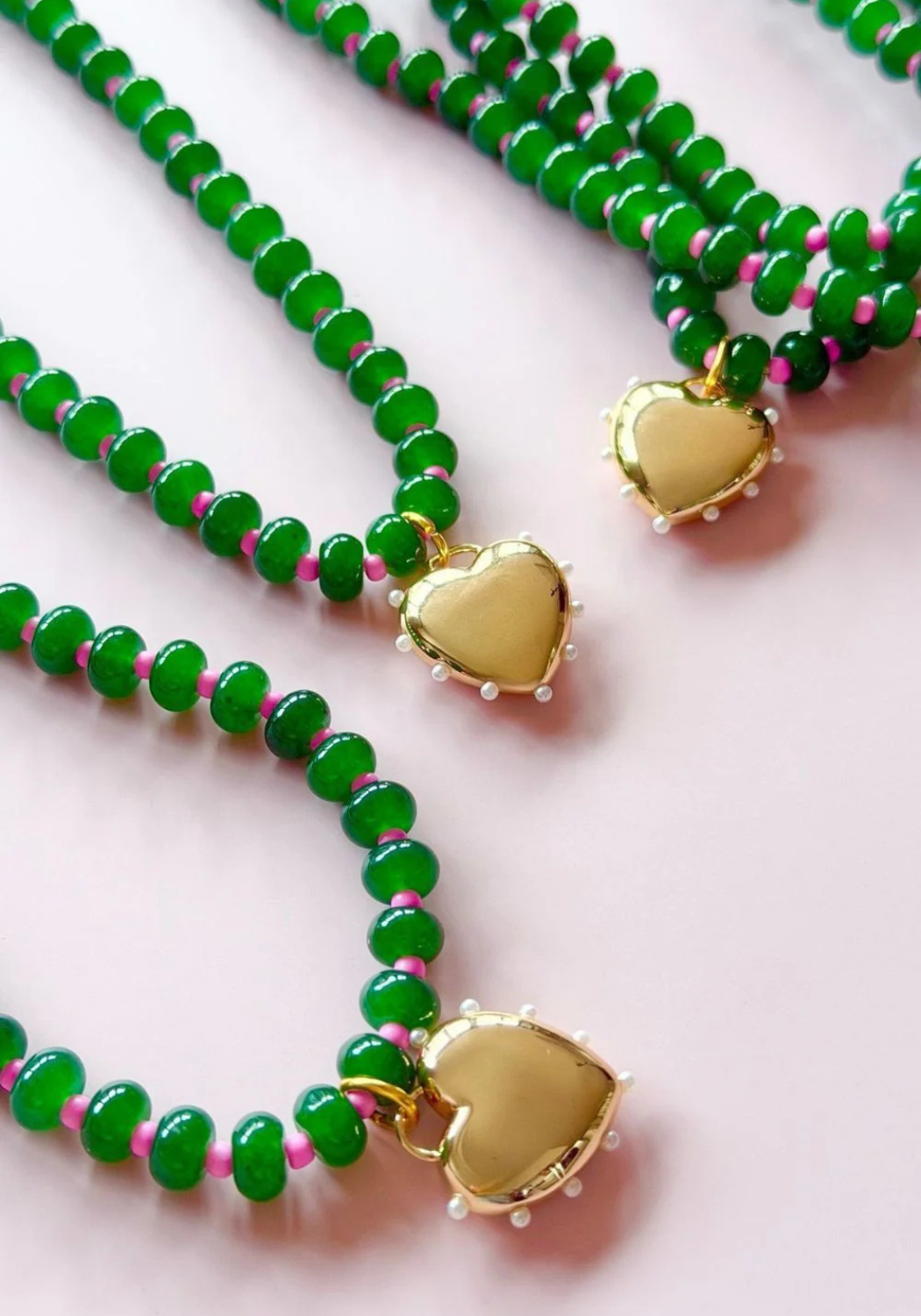 MOSK MELBOURNE GEM NECKLACE - EMERALD