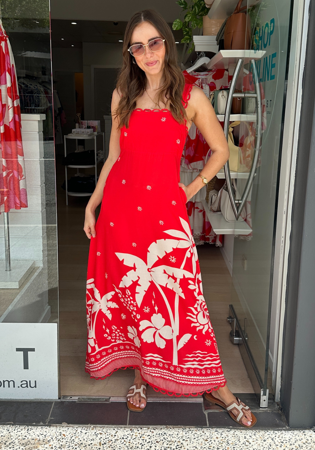 KALLIE MAXI DRESS - RED