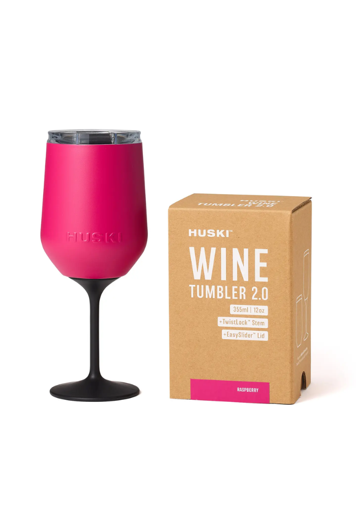 HUSKI WINE TUMBLER 2.0 - RASPBERRY