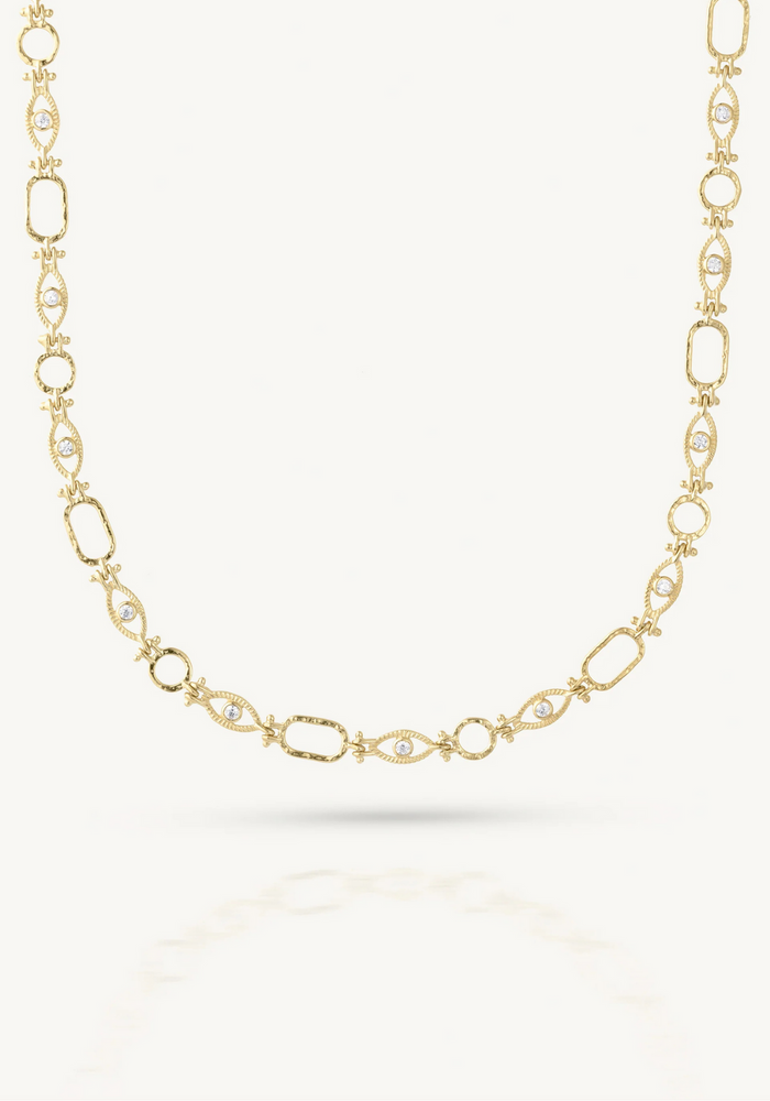 Load image into Gallery viewer, TONI MAY ALL SEEING EYE NECKLACE - GOLD