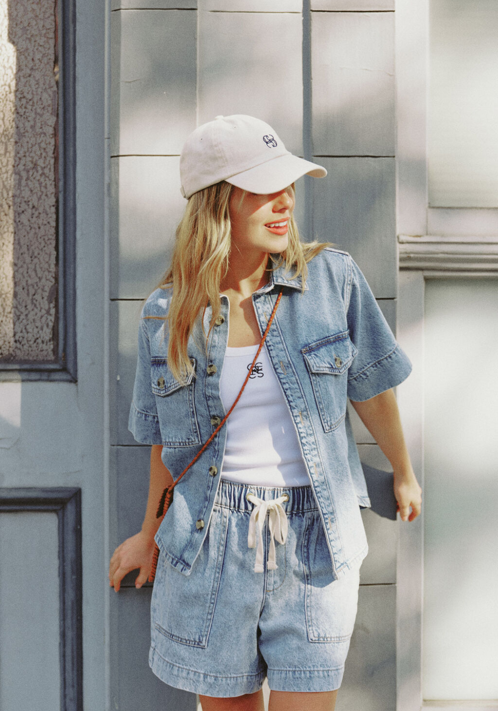 CERES LIFE MONOGRAM CAP - ECRU