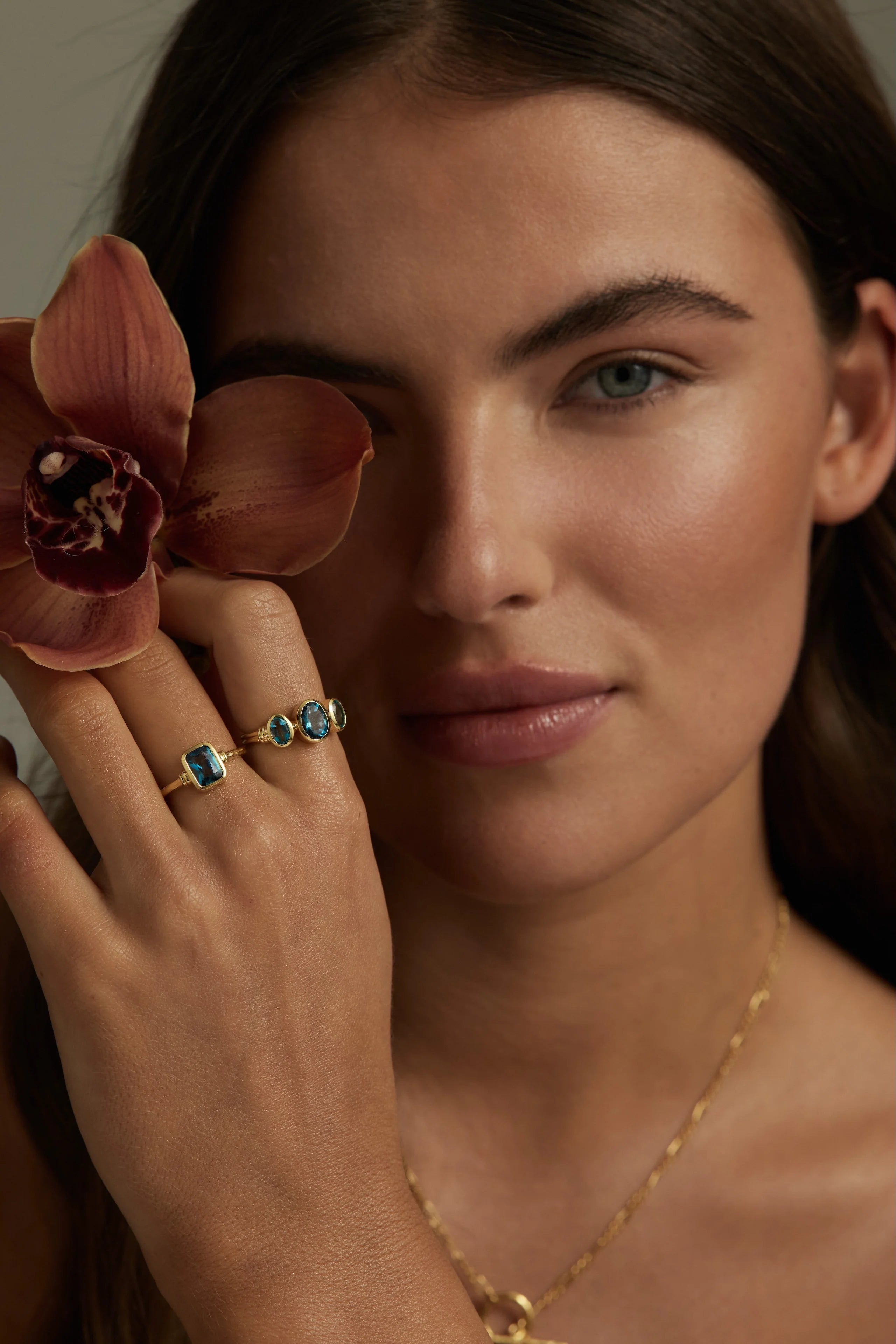 TONI MAY ROMY STACKER RING - TOPAZ