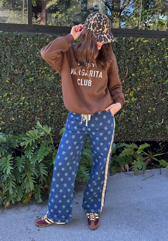 ROMY RACER JOGGERS - DENIM STAR