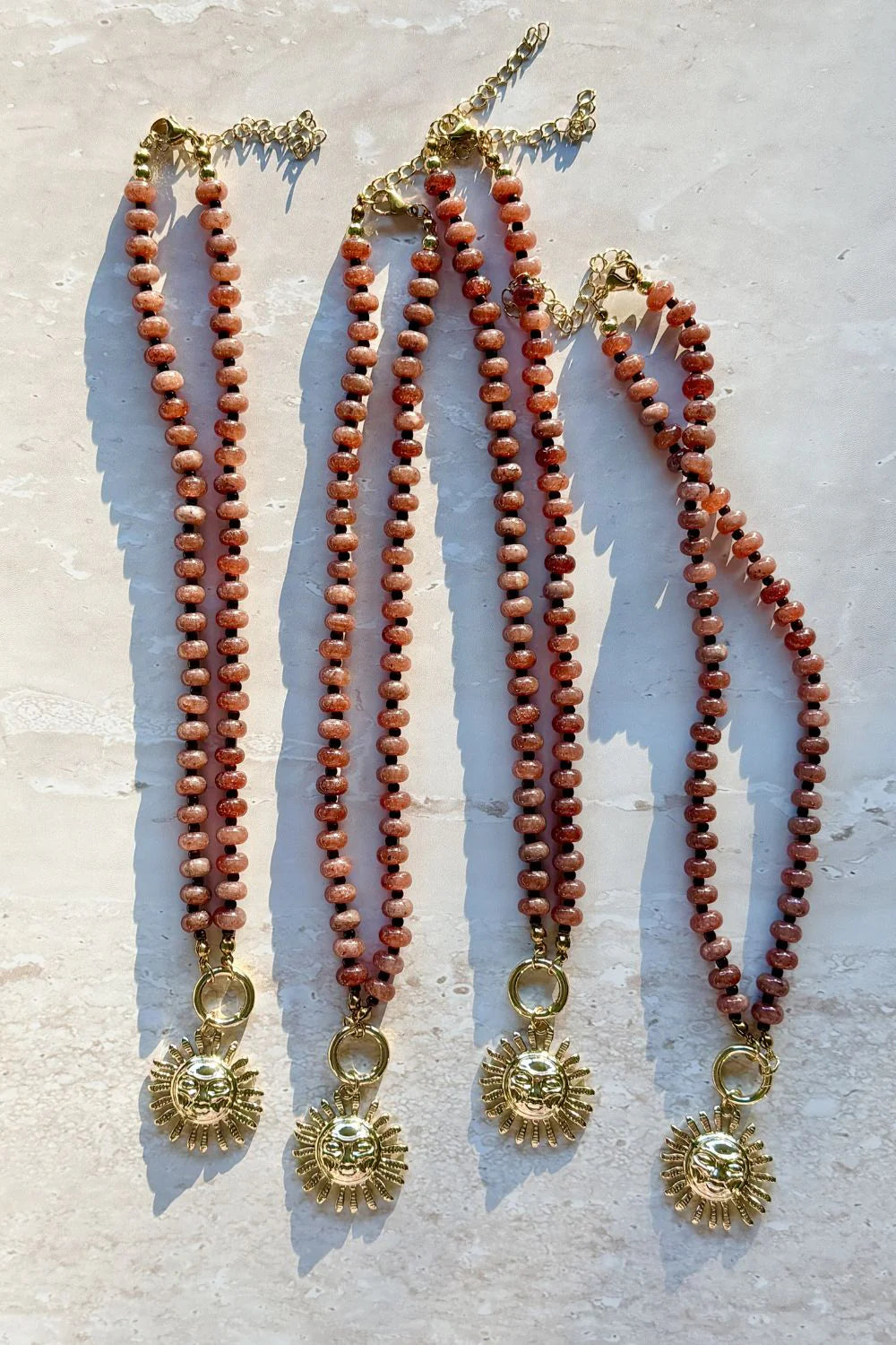 MOSK MELBOURNE SOLE MIO NECKLACE - CHOCOLATE