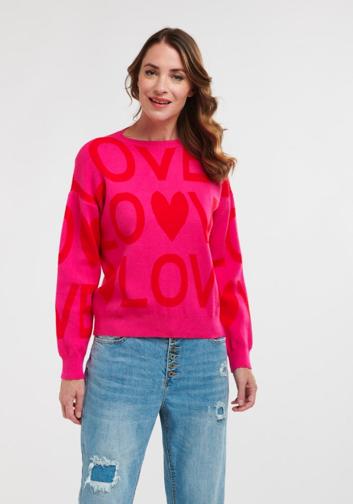 LOVER KNIT - PINK & RED