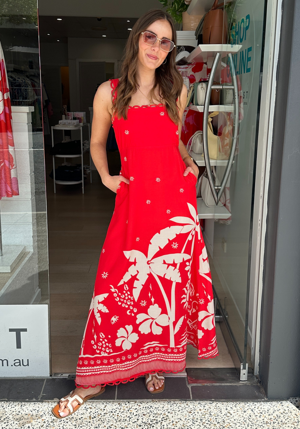 KALLIE MAXI DRESS - RED