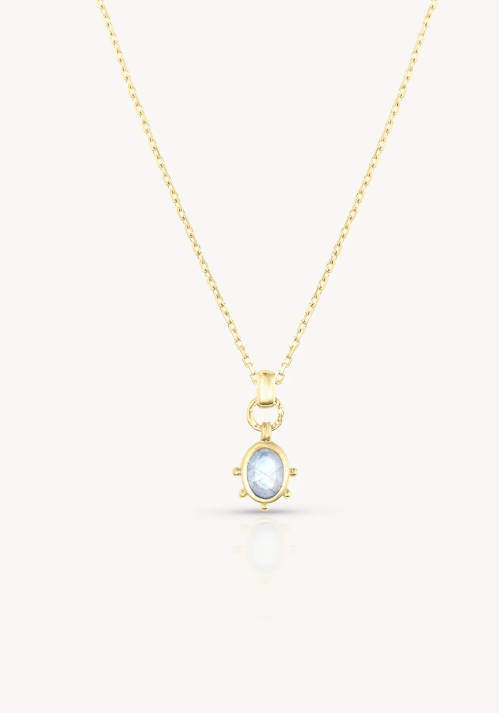 TONI MAY GIA MOONSTONE NECKLACE - GOLD