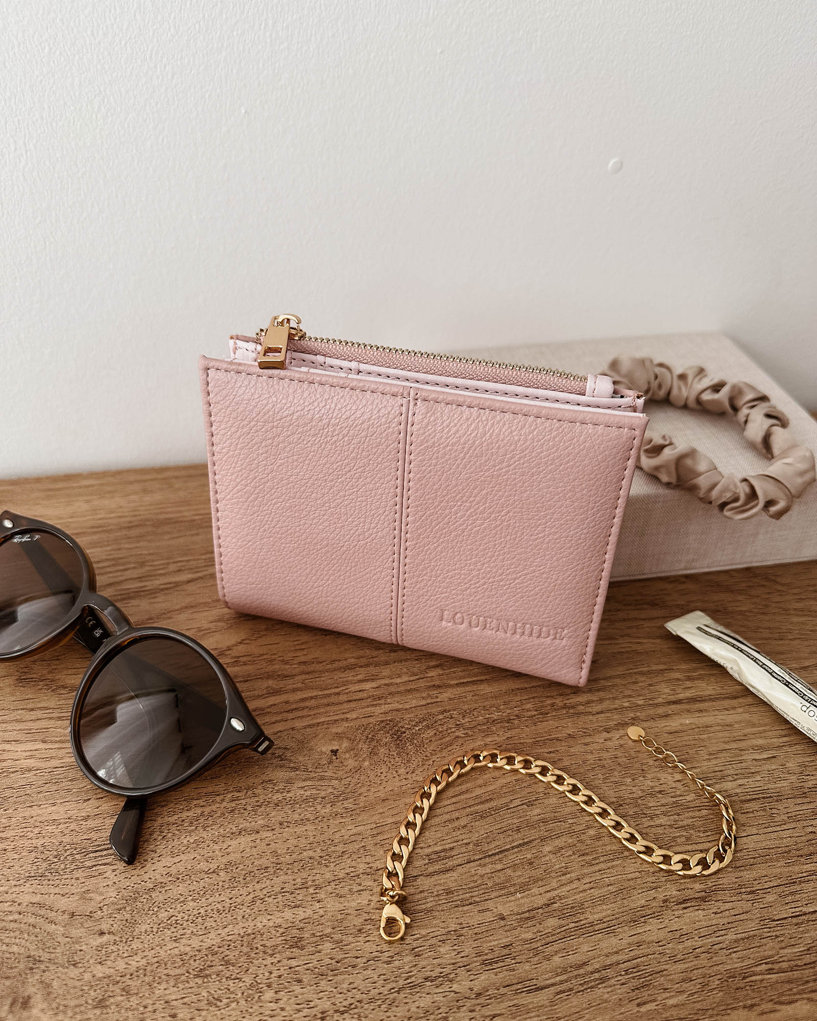 LOUENHIDE BLONDIE WALLET - DUSTY PINK