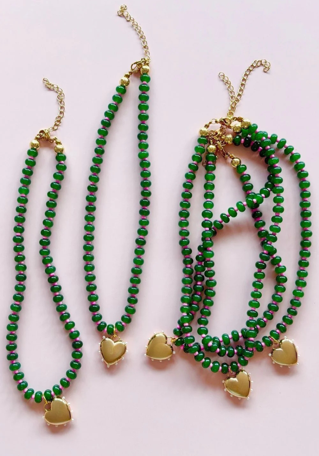 MOSK MELBOURNE GEM NECKLACE - EMERALD