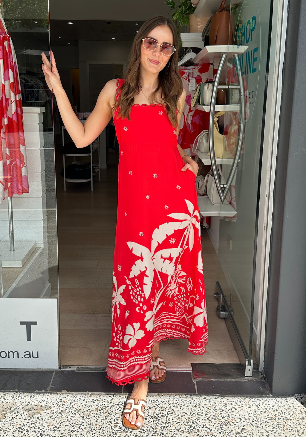 KALLIE MAXI DRESS - RED