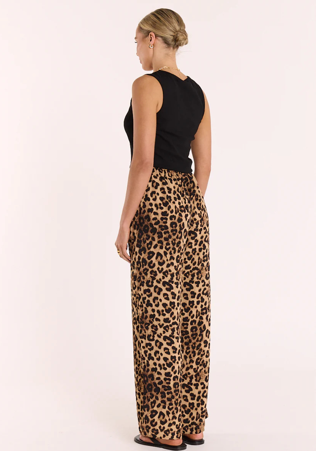 FEATHER + NOISE RILEY PANT - LEOPARD