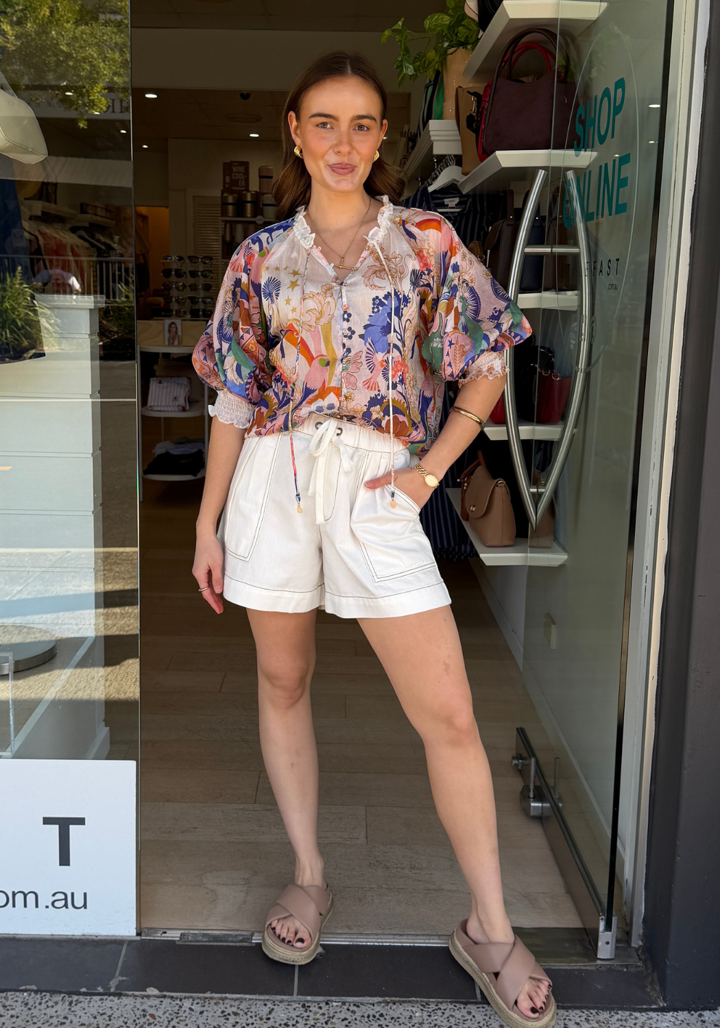 WILLA BLOUSE - MULTI PRINT